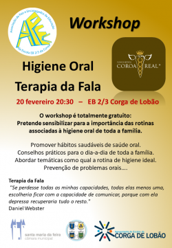 <font size=5><strong>Workshop Higiene Oral e Terapia da Fala</strong></font>